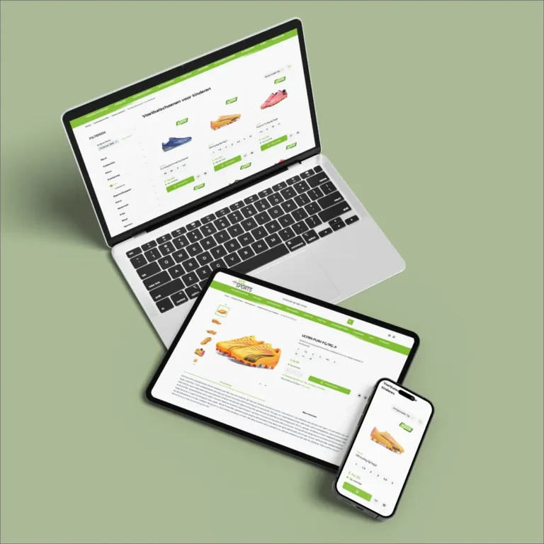 Magento webshop VDL sports - verschillende devices
