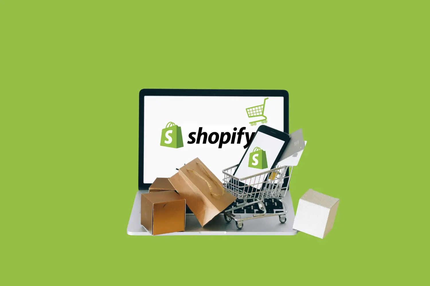 Shopify webshop mock up